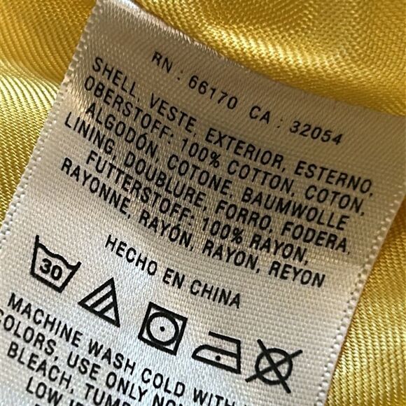 Anthropologie Cartonnier Yellow with large hip pockets skirt size 12 - Picture 11 of 11